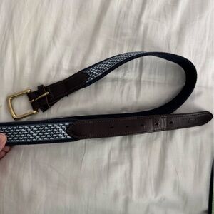 Vineyard Vines Men’s Navy Blue and White Whale Belt Size 30 Preppy